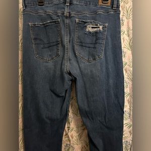 American eagle jeans dark washed distressed